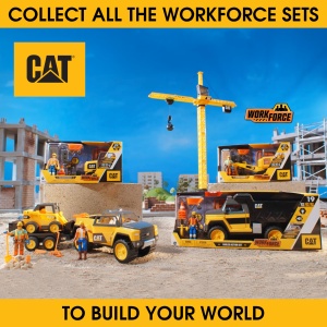Set de Actiune Cat Workforce Hauler cu 18 Piese, Camion cu Sunete si Figurina - Img 4