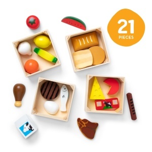 Set de Alimente din Lemn Melissa Doug, 21 piese, pentru copii de la 2 ani - Img 5
