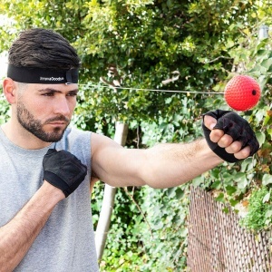 Set de Bile de Antrenament si Reflex InnovaGoods Balxing, Multicolor, Ideal pentru Sport - Img 5