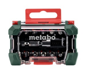 Set de biti Metabo 15 piese, S2 calitate, din otel crom-vanadiu