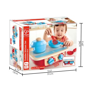 Set de bucatarie Hape E3170 Accesorii pentru bucatarii pentru copii, de la 18 luni, 31 x 12,2 x 24,1 - Img 3