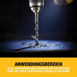 Set de burghie metalice DEWALT 29 piese HSS-G, pentru otel, lemn si plastic - Img 3