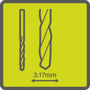 Set de burghie pentru gips-carton RYOBI RAR402-8, 8 piese, 3,2 mm - Img 2