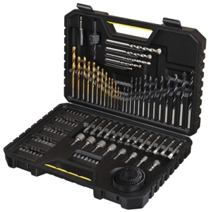 Set de burghie si surubelnite Stanley 100 piese, cu geanta de depozitare - Img 3