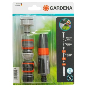 Set de Conectare pentru Gardena, cu Spray de Curatare si Stop de Apa - Img 2