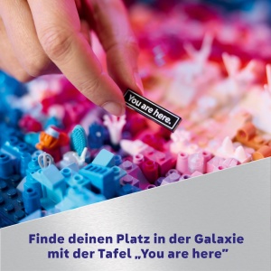 Set de Constructie LEGO Art Galaxia Calea Lactee 31212, 3091 piese, Decoratiune perete - Img 3
