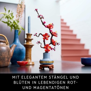 Set de Constructie LEGO Botanicals Pflaumenblute 10369 - Decoratiune Florala, 327 piese, Culoare Pastel - Img 3