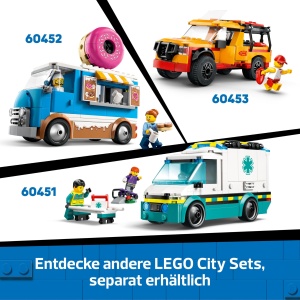 Set de constructie LEGO City - Camper cu 3 figurine, 385 piese, pentru copii de la 6 ani - Img 7