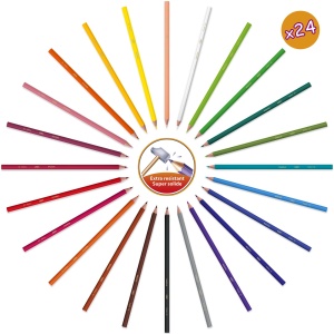 Set de Creioane BIC Kids Activitate - 64 Piese 24 Creioane Colorate, 24 Markere, 16 Creioane de Ceara - Img 4