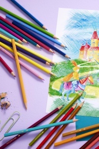Set de creioane colorate Faber-Castell Castle, 60 bucati, hexagonale - Img 3
