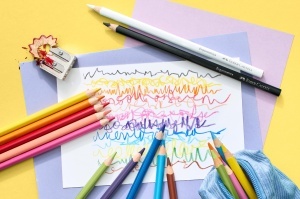 Set de creioane colorate Faber-Castell Ergonomics, 18 culori, 175 mm - Img 5