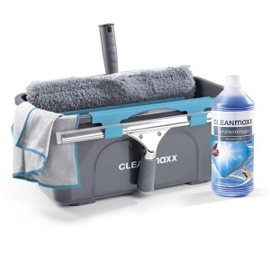 Set de curatare feronerie CLEANmaxx 7 piese cu eimer, racleta si laveta microfibra