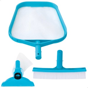 Set de curatare pentru piscina Intex 29056, plastic, albastru deschis