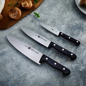 Set de cutite ZWILLING Twin Chef 3 piese, otel inoxidabil, negru - Img 2