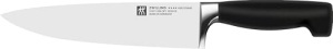 Set de cutite Zwilling Vier Sterne 2 piese otel inoxidabil maner ergonomic negru - Img 2