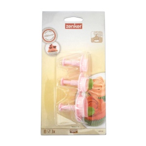 Set de Decupatoare Zenker Frunza 3 piese, Plastic, Culoare Frozen Rose - Img 9