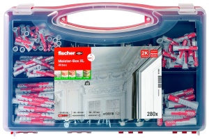 Set de dibluri si suruburi fischer Meister-Box XL, 280 piese, 6-10 mm, pentru renovari - Img 2