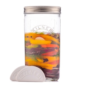 Set de Fermentare Kilner, 1 Litru, cu Capac cu Ventilatie