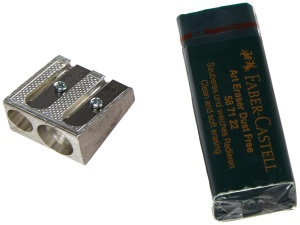 Set de Grafit Faber-Castell Pitt - 7 piese, 2B si 6B, cu ascutitor metalic - Img 3