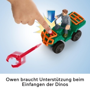 Set de Joaca Dinosaurier Fisher-Price Imaginext cu Figuri Owen Grady, Maisie si Dr. Grant - Img 5