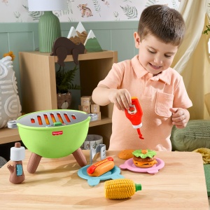 Set de joaca Fisher-Price Camping Friends JLB82 14 piese pentru copii peste 2 ani - Img 2