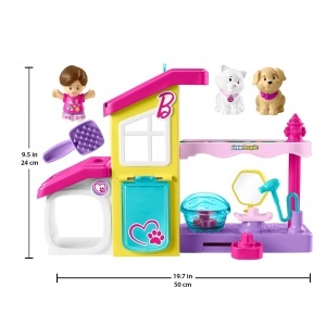 Set de joaca Fisher-Price Little People Barbie HJW76 cu statie pentru animale si sunete interactive - Img 3