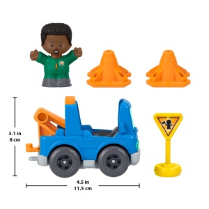 Set de Joaca Fisher-Price Little People cu Vehicul si Figurina, 5 Piese - Img 6