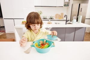 Set de joaca Hape Kleiner Kuechenchef Dampfgarer cu efecte sonore si abur pentru copii 3 - Img 8