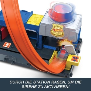 Set de Joaca Hot Wheels City Super Statia de Politie cu Masinuta Die-Cast 164 - Img 6