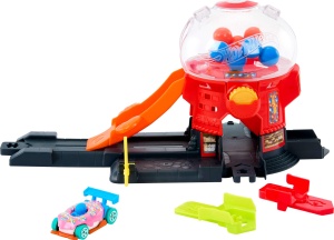 Set de Joaca Hot Wheels - Magazin de Dulciuri cu Masinuta Die-Cast 164