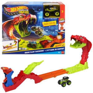 Set de Joaca Hot Wheels Monster Trucks Snake Slam Takedown cu Bone Shaker 164