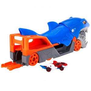 Set de joaca Hot Wheels - Transporter cu rechin, 1 vehicul 164, pentru copii 4-8 ani - Img 7