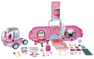 Set de joaca L.O.L. Surprise Glamper - Rulota argintie cu 55 de accesorii, lumini si sunete - Img 3
