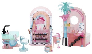 Set de Joaca L.O.L. Surprise Shine On Salon Spa cu 65 Surprize, Functii Apa si Lumina