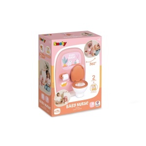 Set de joaca pentru papusi Smoby Baby Nurse - baie cu toaleta, chiuveta si accesorii - Img 7