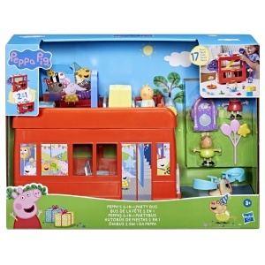 Set de Joaca Peppa Pig Autobuz de Petrecere 2-in-1, 3 Figurine, 13 Accesorii - Img 2
