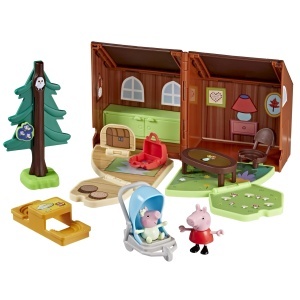Set de Joaca Peppa Pig - Excursie la Cabana cu 2 Figurine si 6 Accesorii