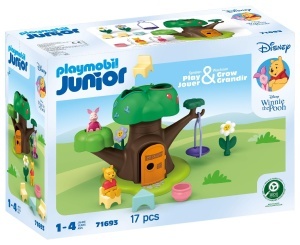 Set de Joaca PLAYMOBIL JUNIOR Winnie Puuh si Ferkel, 17 piese, Plastic, pentru copii de la 1 an - Img 2