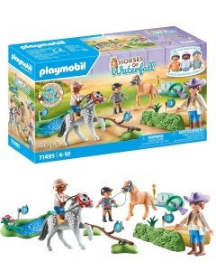 Set de Joaca PLAYMOBIL Turneu de Ponei 71495, 4 ani, cu accesorii