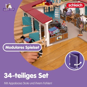 Set de Joaca Schleich - Boxa pentru Cai cu Stuta si Fohlen, 34 Piese - Img 4