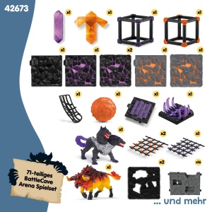 Set de Joaca Schleich ELDRADOR Battle CAVE Arena Lava vs. Schatten, 71 Piese - Img 9