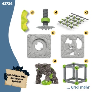 Set de Joaca Schleich Eldrador Battle Cave Steinschlager 42734, 28 Piese, pentru 6 Ani - Img 6