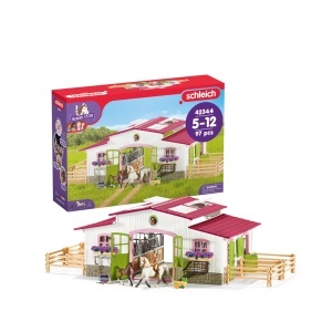 Set de Joaca Schleich - Ferma Ecvestra cu Lissi si Cai, 97 Piese