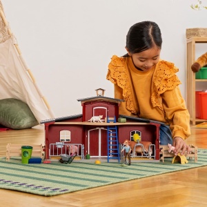 Set de Joaca Schleich - Ferma Mare cu Casa de Fermier, 92 Piese - Img 2