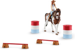 Set de Joaca Schleich Horse Club Hannah cu 13 Piese, Include Cal si Accesorii