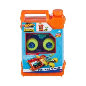 Set de joc Hot Wheels Monster Trucks - Motosaurus 164, Stunt Arena, 2 masini incluse