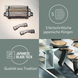 Set de lame si folie de ras Panasonic WES9040Y1361 pentru ES-LV9U si ES-LV6U, otel japonez - Img 2