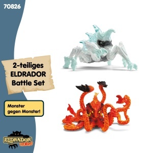 Set de lupta schleich ELDRADOR Eiskafer vs. Feuerkrake, 2 piese, 7 ani - Img 6