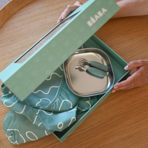 Set de Masa pentru Bebei BEABA, 4 Luni, Oferte Sanatoase, Culoare Salvie - Img 8