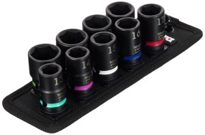 Set de Nuci Wera 05004580001 pe Textilgurt, 9 piese, 14 x 10 mm